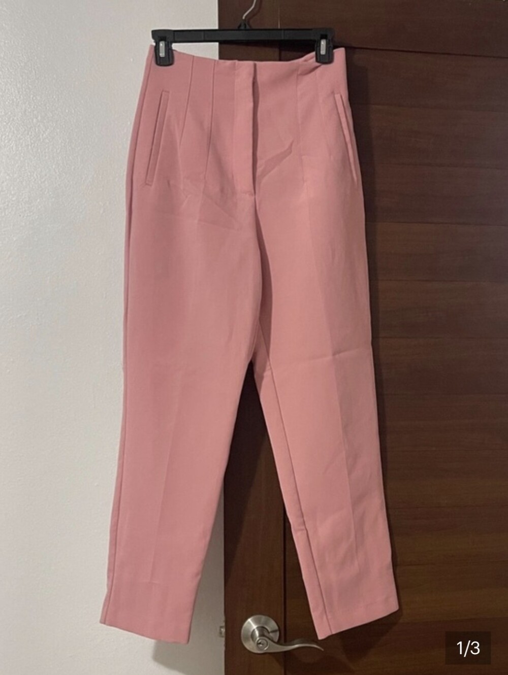 Zara | High-Waist Pink Trousers